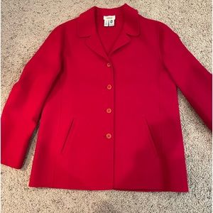 Talbots felted wool blazer jacket coat 10